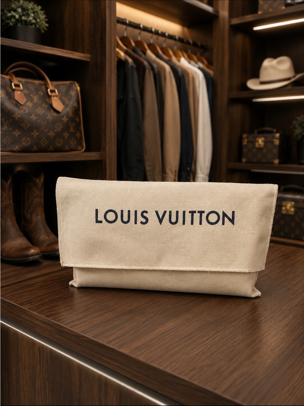 Louis Vuitton Brown Monogram Continental Wallet with Gold Hardware - Picture 2 of 9